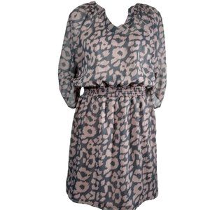 EXPRESS Gray and Tan Women Dress Size S